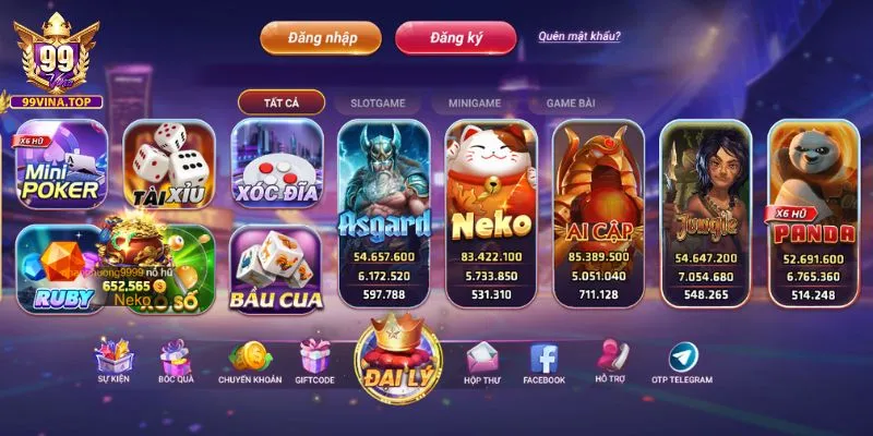 Vào truy cập cổng game